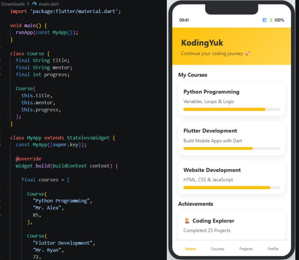 Mobile App (Flutter)